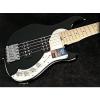 Custom Fender American Elite Dimension Bass V HH 5-String Electric Bass Guitar Black (SN:US16031627)