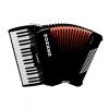 Custom Hohner Bravo 72 Bass Black NEW Piano Accordion Acordeon w/Bag, Straps, Instruction DVD - 3 Day Ship!