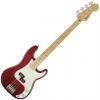 Custom Fender Standard Precision Bass Guitar Maple Candy Apple Red #1 small image