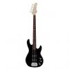 Custom G&amp;L Guitars L-2000 Gloss Black Tribute Series 4-String Electric Bass with Basswood Body and Rosewood Fingerboard