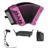 Custom Hohner Compadre Accordion GCF SOL with Gig Bag &amp; Audio-Technica Wireless System