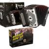 Custom Hohner Panther GCF Sol Acordeon w/Accordion Road Kit: Deluxe Bag, DVD, Ergoline Straps SAME DAY SHIP