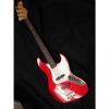 Custom Used Fender Jazz Bass Candy Apple Red-made in Japan