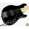 Custom Squier Deluxe Dimension Bass V Maple Fingerboard 5-String Electric Bass, Gloss Black #35888-1 #1 small image