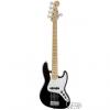 Custom Fender American Standard Jazz Bass V Five String Electric Bass Guitar in Black - 0193752706