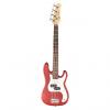 Custom Jay Turser JTB-40 Series 3/4 Electric Bass Guitar, Transparent Red #1 small image