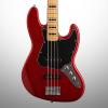 Custom Squier Vintage Modified '70s Jazz Electric Bass, Candy Apple Red #1 small image