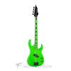 Custom Dean Guitars Zone 4 Strings Electric Bass Guitar Nuclear Green - CZONEBASSFLP - 819998018887