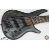 Custom Ibanez SRFF806 Fanned-Fret Six-String Electric Bass, Black Stained, NEW 6 #35106