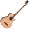 Custom Vintage vcb430n Natural Flame Electro Acoustic Bass #1 small image