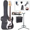 Custom ENCORE BASS GUITAR LEFT HAND OUTFIT - BLACK #1 small image
