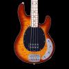 Custom Sterling by Music Man Ray34 Quilt Maple Bass - Honey Burst with Gig Bag #1 small image