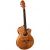 Custom Morgan Monroe MM-QANT Quilted Ash Acoustic Electric Guitar, Natural