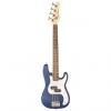 Custom Jay Turser JTB-40 3/4 Size Electric Bass Guitar, Transparent Blue