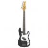 Custom Jay Turser JTB-40 3/4 Size Electric Bass Guitar, Transparent Black #1 small image