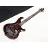 Custom TRABEN Phoenix 4-string BASS guitar NEW Blood Red w/ HARD CASE - Quilt Maple
