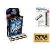 Custom HOHNER Blues Harp MS Harmonica Key C#, Made in Germany, Includes Case &amp; Book, 532BL-C# BK