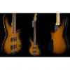 Custom Reverend Mercalli 4 Coffee Burst Flame Maple 4 String Electric Bass Guitar #1 small image