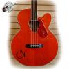 Custom Gretsch Acoustic/Electric Fretless Bass- G6176 -Orange #1 small image