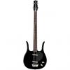 Custom Danelectro Longhorn Electric Bass Guitar (Black)