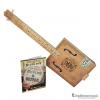 Custom Hinkler  Electric Blues Box Slide Guitar Kit - Includes Cigar Box Guitar, Blues Slide, Book, and CD