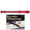 Custom Yamaha  YRS20BP Descant School Recorder Translucent Pink With Book 1 #1 small image