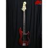 Custom Squier Vintage Modified PJ Bass Candy Apple Red