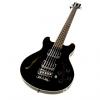 Custom Warwick GPS 5-String Star Bass Semi-Hollow Guitar - Black #1 small image