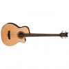 Custom DEAN Exotica Supreme Cutaway 4string acoustic electric BASS guitar Satin Natural #1 small image