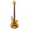 Custom Ibanez SR800 SR-Series Bass Guitar | Poplar Burl Top - Amber
