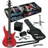 Custom Ibanez IJXB150BRD Jumpstart Electric Bass Package with Red Electric Bass