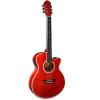 Custom Morgan Monroe Quiled Ash Acoustic / Electric Red #1 small image
