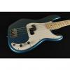 Custom Fender Standard Precision Bass Maple Fingerboard Lake Placid Blue 3-Ply Parchment Pickguard 0146102502 (247)