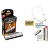 Custom HOHNER Special 20 Harmonica, Key Bb, Germany, Diatonic, Includes Case, Book, &amp; Harmonica Holder, 560BL-BF COMP
