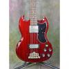 Custom Late 1970's Greco EB500 EB0 SG Cherry Electric Bass Guitar #1 small image