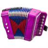 Custom SKY Accordion Hot Pink Color 7 Button 2 Bass Kid Music Instrument High Quality Easy to Play
