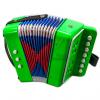 Custom SKY Accordion Kelly Green Color 7 Button 2 Bass Kid Music Instrument High Quality Easy to Play