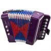 Custom SKY Accordion Purple Color 7 Button 2 Bass Kid Music Instrument High Quality Easy to Play