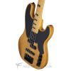 Custom Schecter Model-T Session Maple Fretboard Bass Guitar - Aged Natural Satin - 2848 - 81544701295