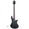 Custom Schecter Stiletto Stealth-4 LH Rosewood Fretboard Electric Bass Satin Black - 2526 - 81544701561 #1 small image