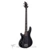 Custom Schecter Omen-4 Left Handed Rosewood Fretboard Electric Bass Gloss Black - 2092 - 81544703275 #1 small image