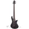 Custom Schecter Stiletto Stealth-5 Rosewood Fretboard Electric Bass Satin Black - 2523 - 81544701530 #1 small image