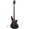 Custom Schecter Stiletto Stealth-4 Rosewood Fretboard Electric Bass Satin Black - 2522 - 81544701523 #1 small image