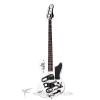 Custom Schecter Simon Gallup Ultra Spitfire Rosewood FB Electric Bass Gloss White - 2263 - 81544703480 #1 small image