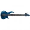 Custom ESP LTD BB-1005BQM BLKAQ 5-String Bunny Brunel Signature Bass Guitar - Black Aqua Finish (LBB1005QMBLKAQ)