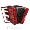 Custom Hohner 12 Bass Entry Level Accordion Red - 1303-RED-U - 00048667345829