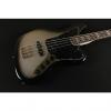 Custom Squier by Fender Troy Sanders Jaguar Bass- Silver Burst 8197