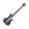 Custom Ibanez SRSC805DTF Bass Workshop 5-String Bass in Deep Twilight Flat Finish-Black/Gray