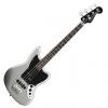 Custom Squier Vintage Modified Jaguar Bass Special SS (Short Scale) with Rosewood Fingerboard - Silver