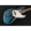 Custom Fender Standard Jazz Bass Rosewood Fingerboard Lake Placid Blue 3-Ply Parchment Pickguard 0146200502 (405)